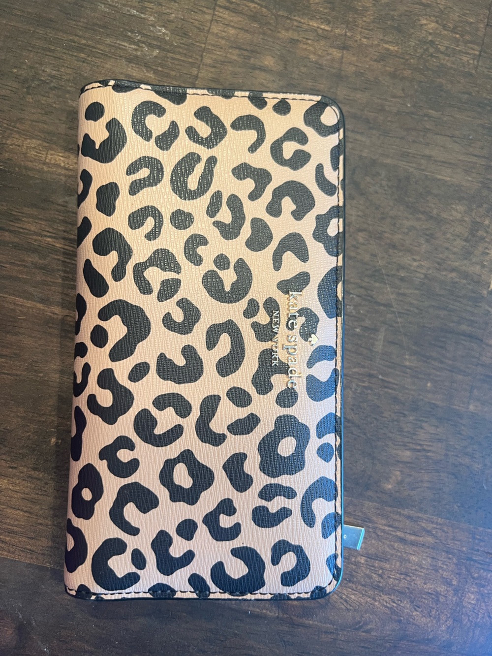 kate spade Leopard Continental Wallet